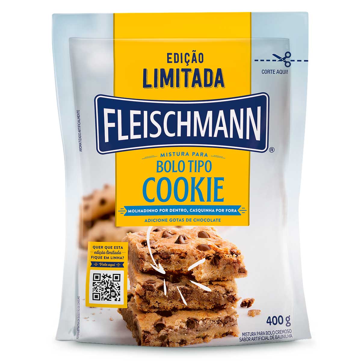 Mistura para Bolo Fleischmann Cookie 400g