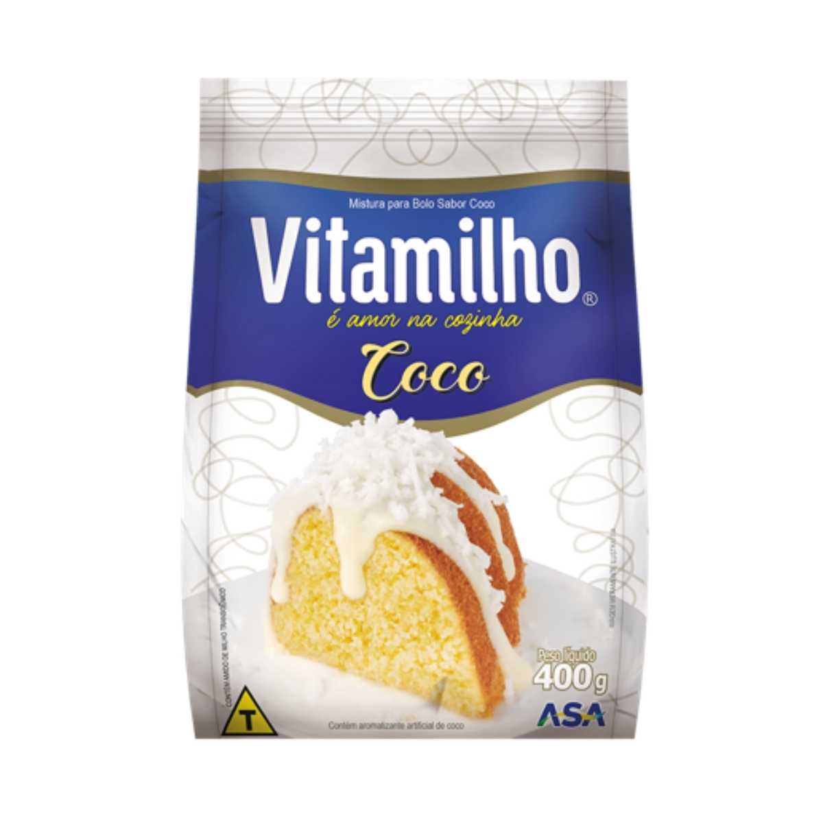 Mistura Bolo Vitamilho Coco 400 g