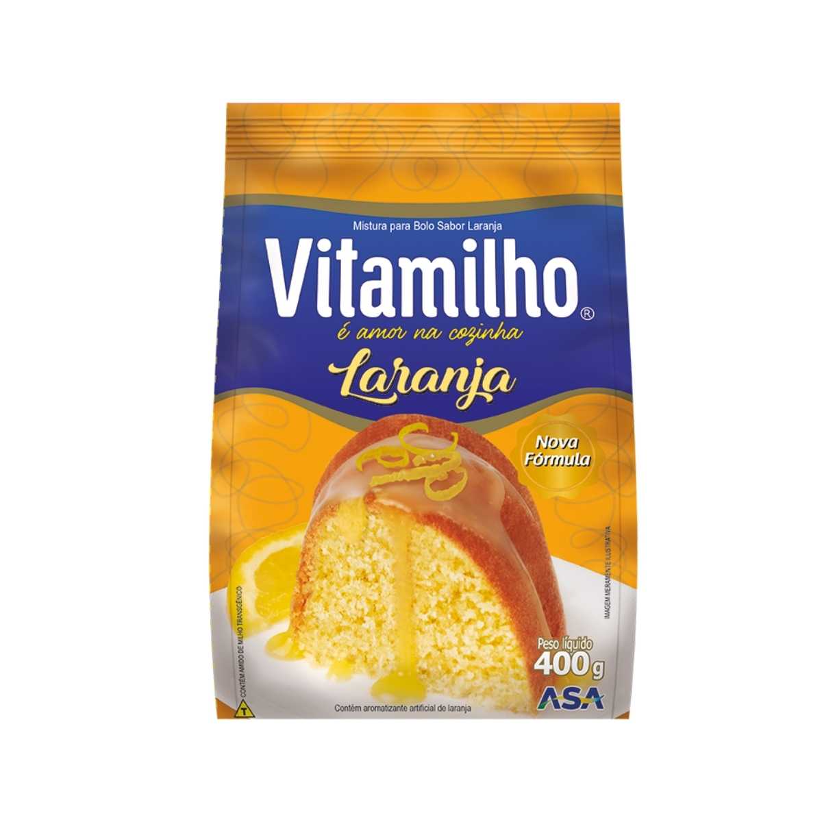 Mistura Bolo Vitamilho Laranja 400 g