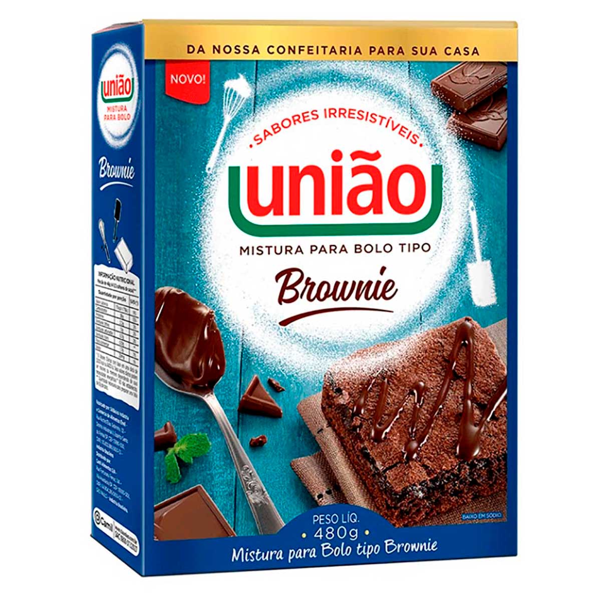 Mistura para Bolo Brownie União 480g