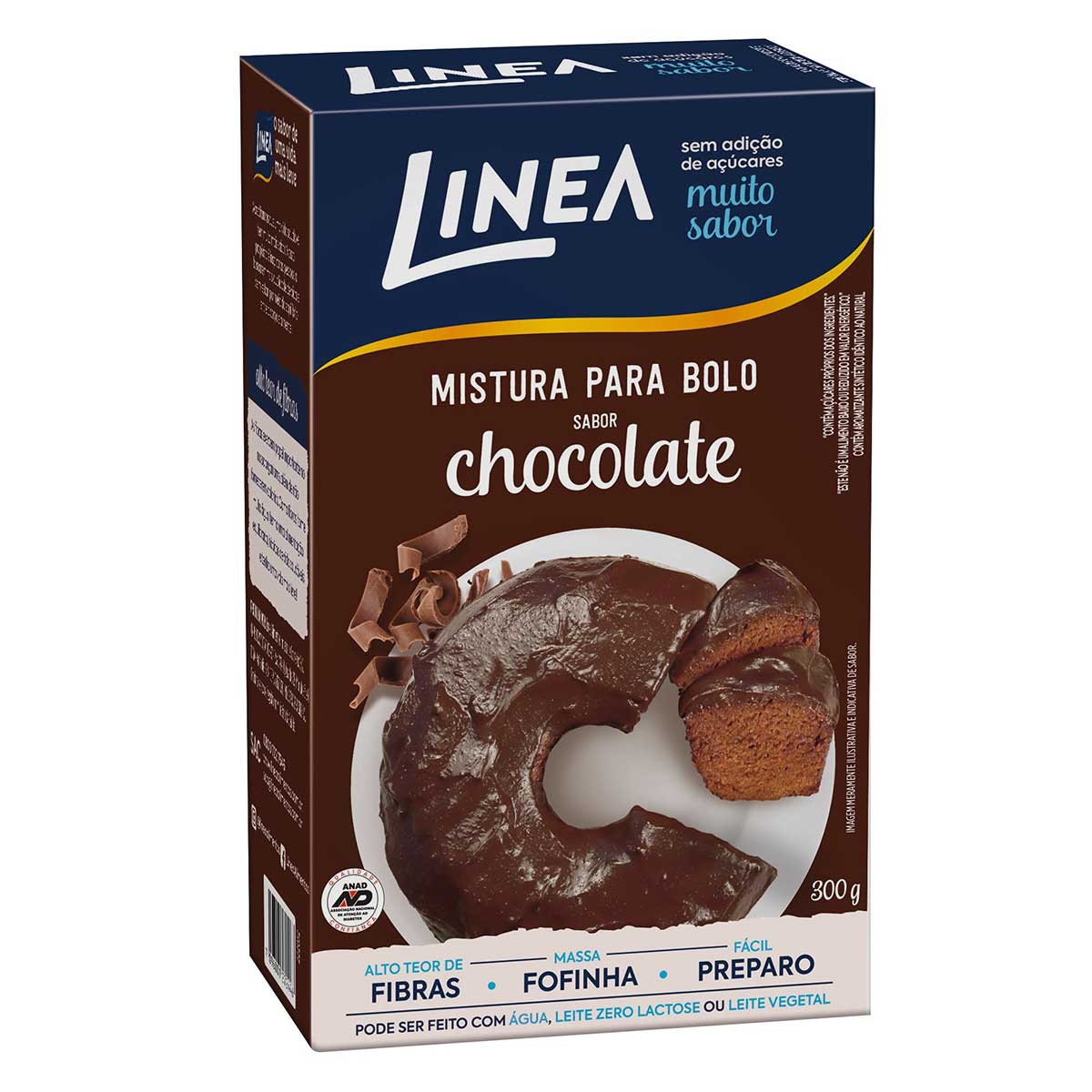 Mistura para Bolo, Diet, Sabor Chocolate Linea 300g