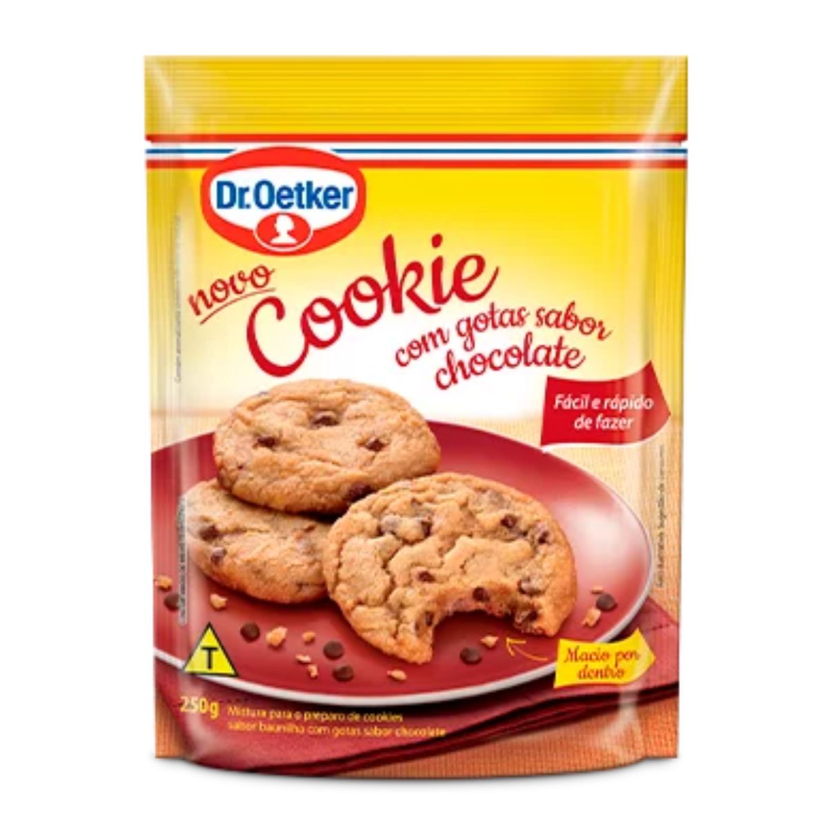 Mistura para Cookie Gotas de Chocolate Dr Oetker 250 g