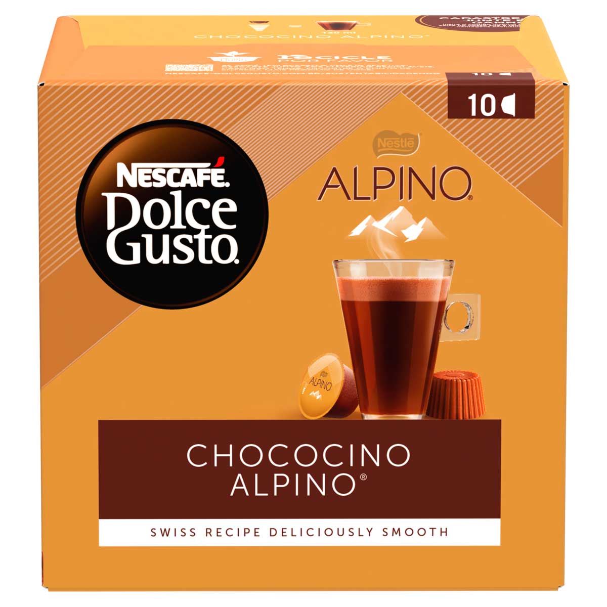 Chococino Alpino Nescafé Dolce Gusto Caixa com 10 Cápsulas