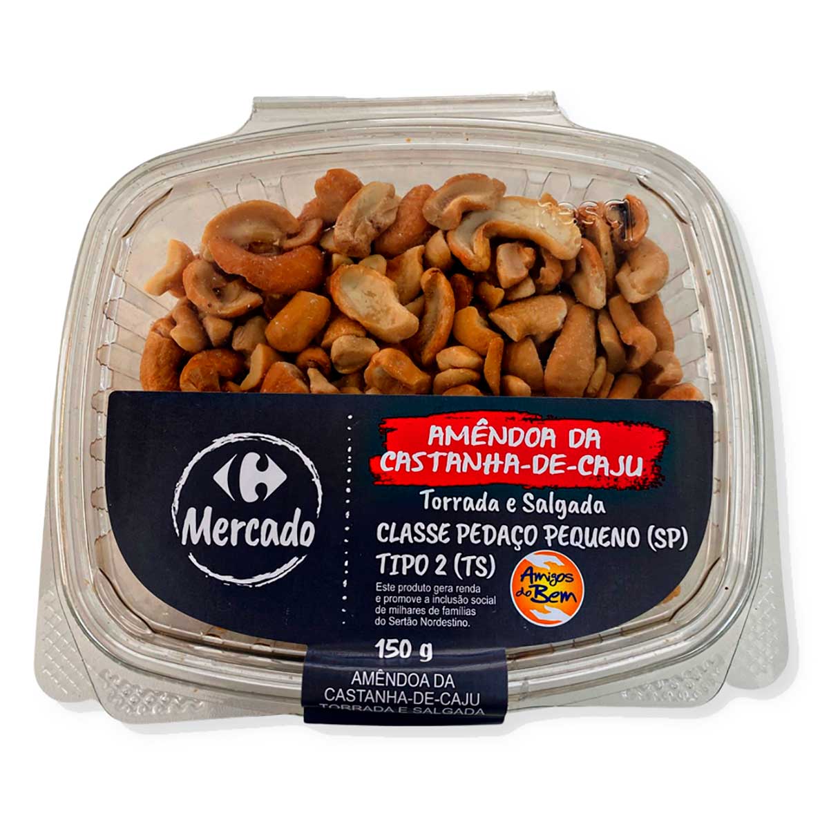 Mix De Amendoas e Castanha de Cajú Torrada Carrefour 150g