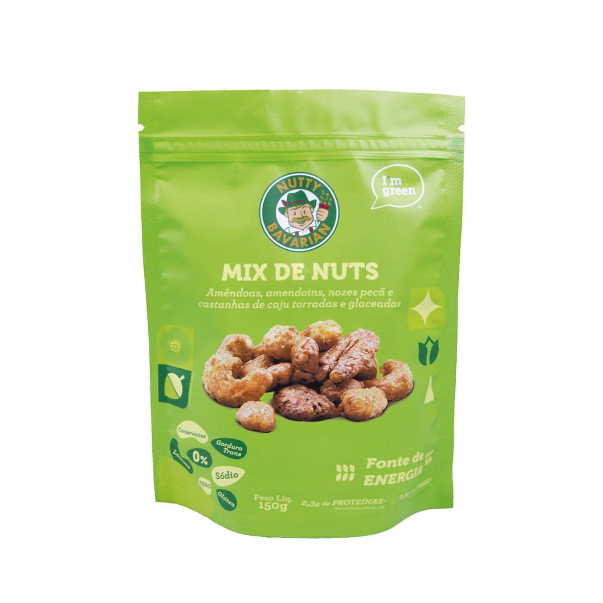 Mix de Amendoim,Amêndoas e Castanhas Nuts Nutty Bavarian 150 g