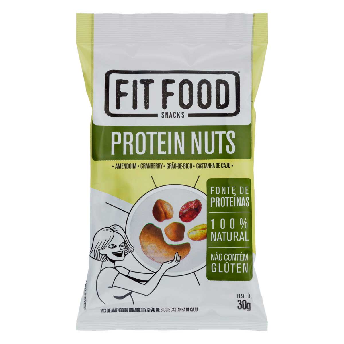 Mix de Cereais e Sementes Protein Nuts Fit Food 30g