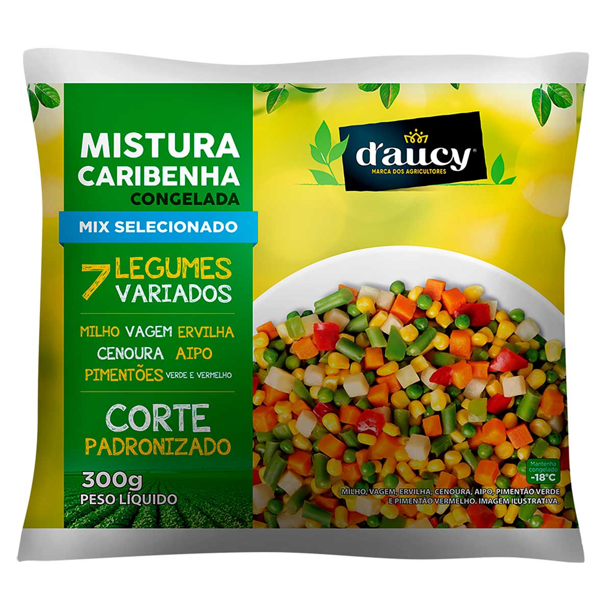 Mix de Legumes Congelado Caribenha Daucy 300g