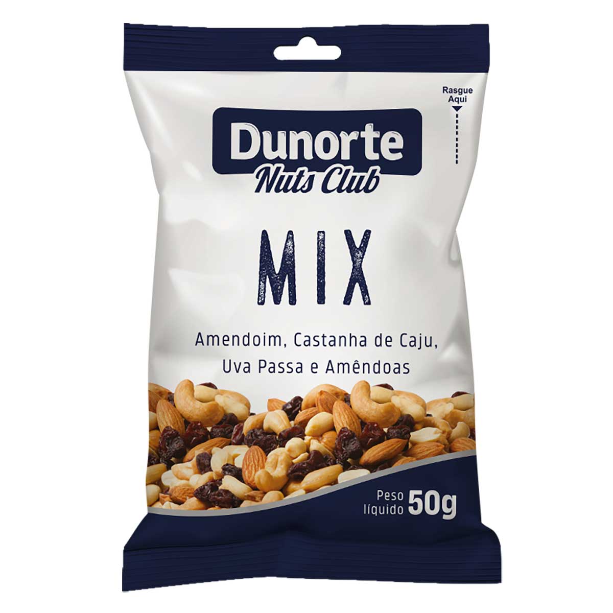 Salgadinho a Base de Mix de Nozes Dunorte Nuts Club 50g