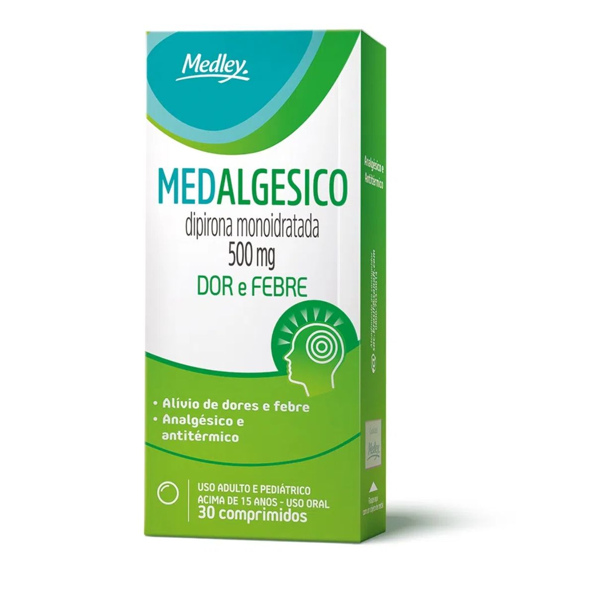 Modalgésico Medley 500 mg com 30 comprimidos