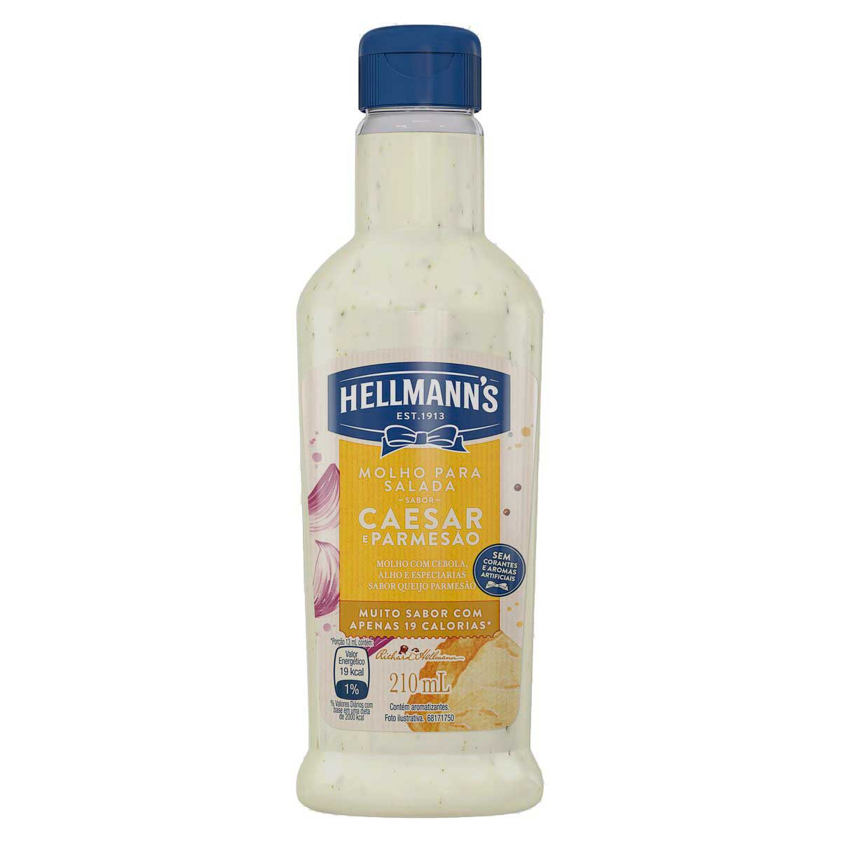 Molho de Salada Hellmanns Caesar e Parmesão 210ml