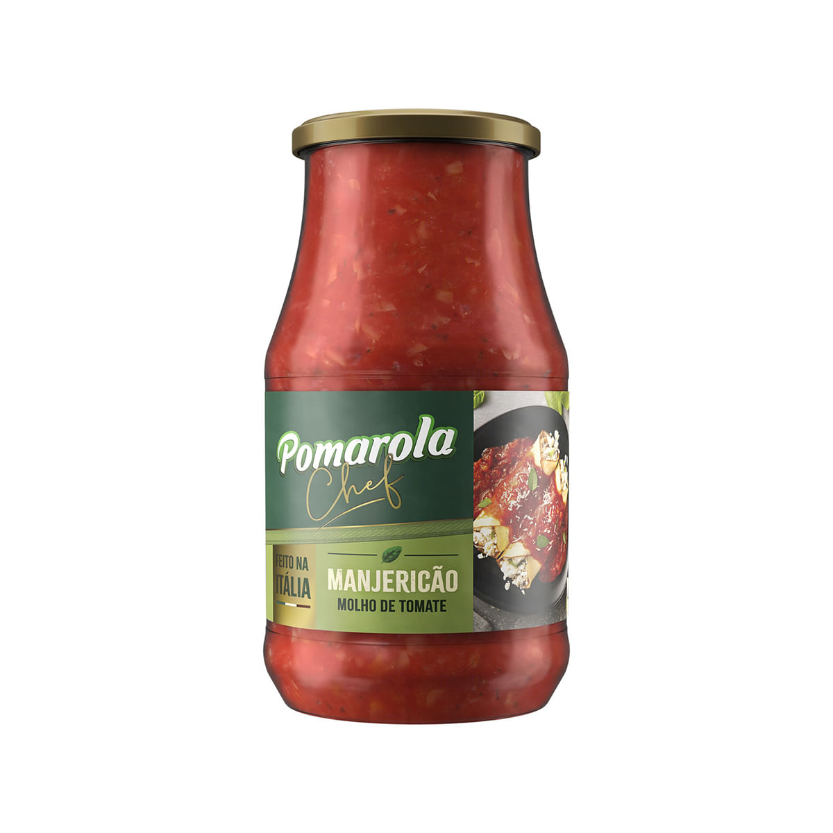 Molho de Tomate Sabor Manjericão Pomarola 420g