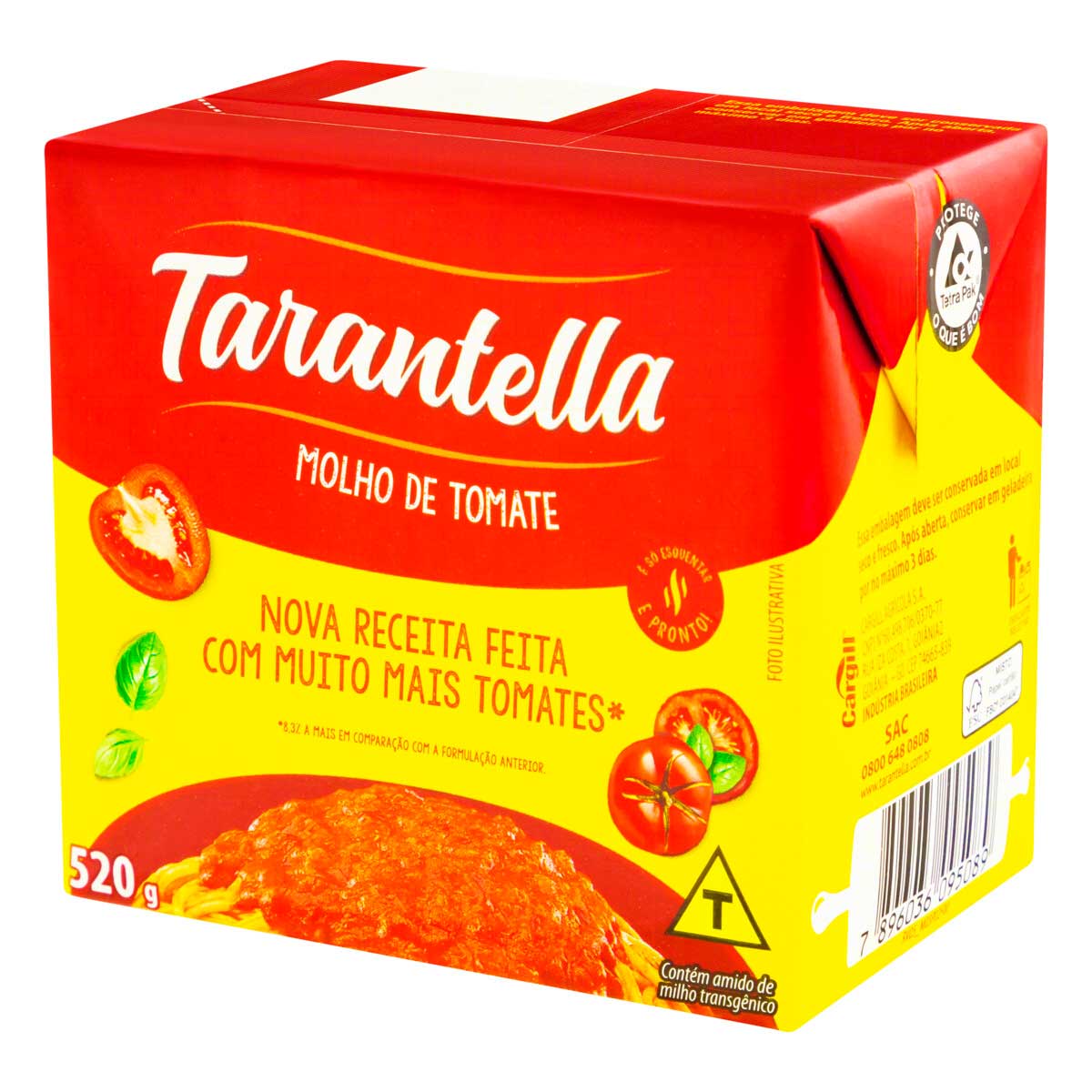 Molho De Tomate Tarantella Caixa 520 g