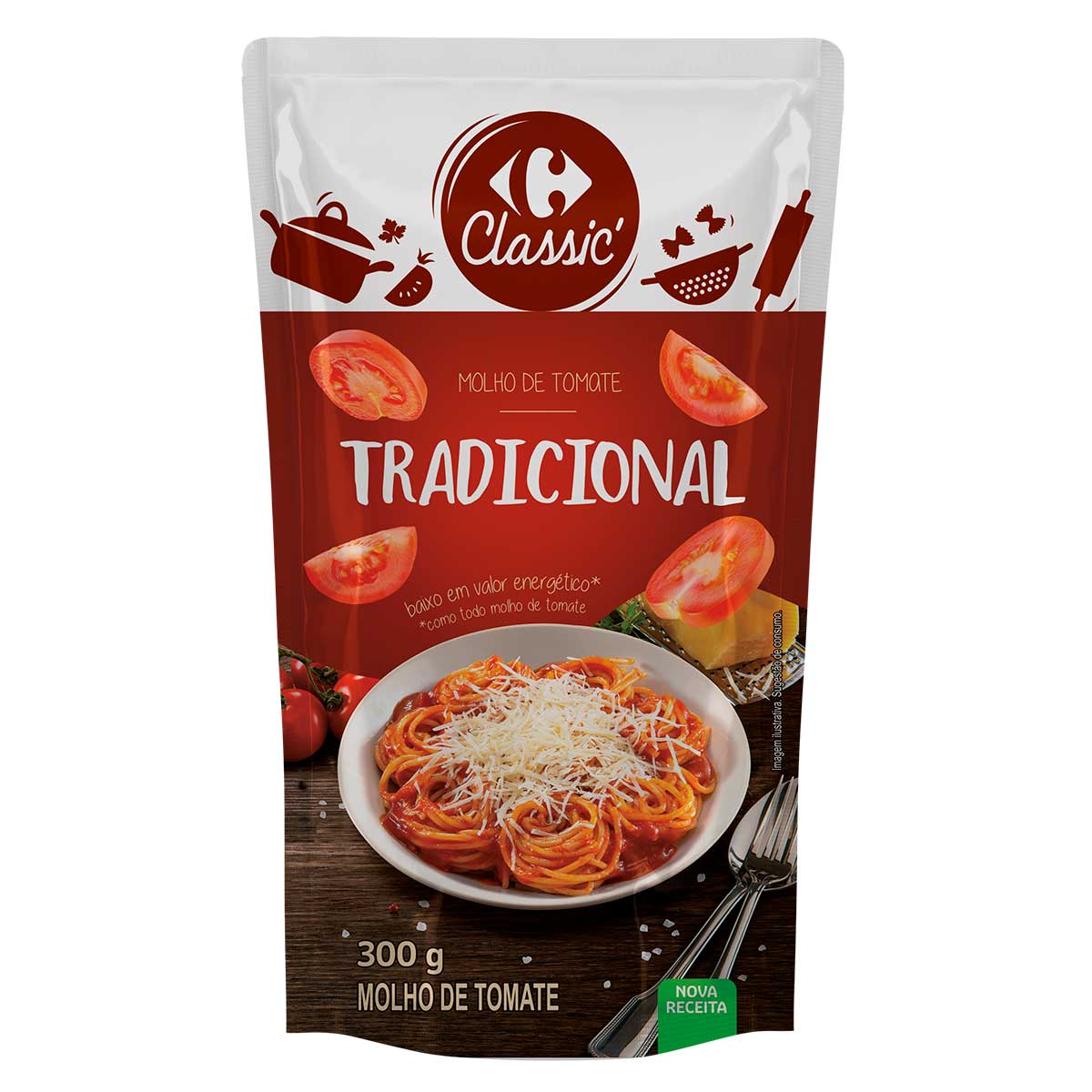 Molho de Tomate Tradicional Carrefour 300 g