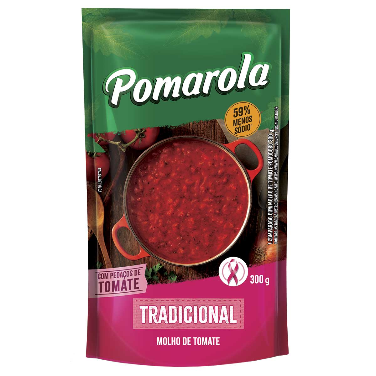 Molho de Tomate Tradicional Pomarola Sachê 300g