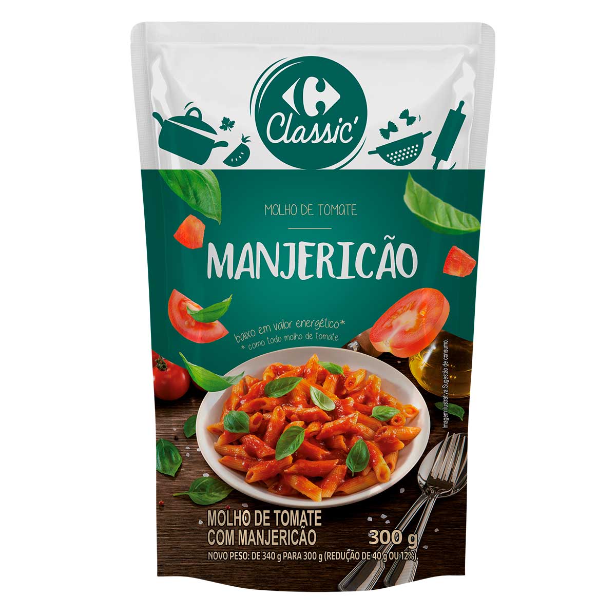 Molho Manjericão Stand Up 300 g Carrefour