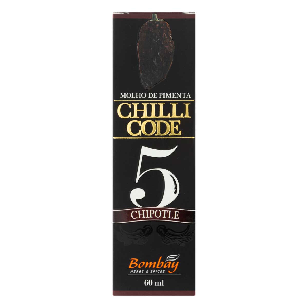 Molho de Pimenta Chipotle Bombay Herbs &amp; Spices Chilli Code 60ml