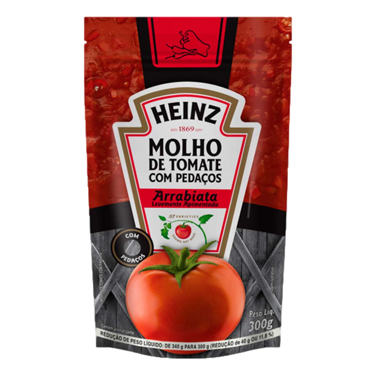 Molho de Tomate com Arrabiata Heinz 300g