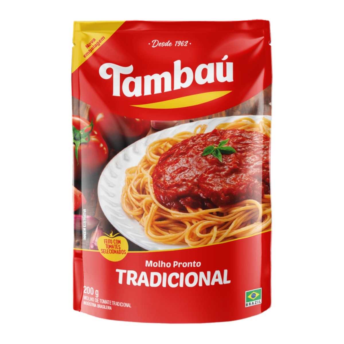 Molho Tomate Tambaú Tradicional Pouch 200 g