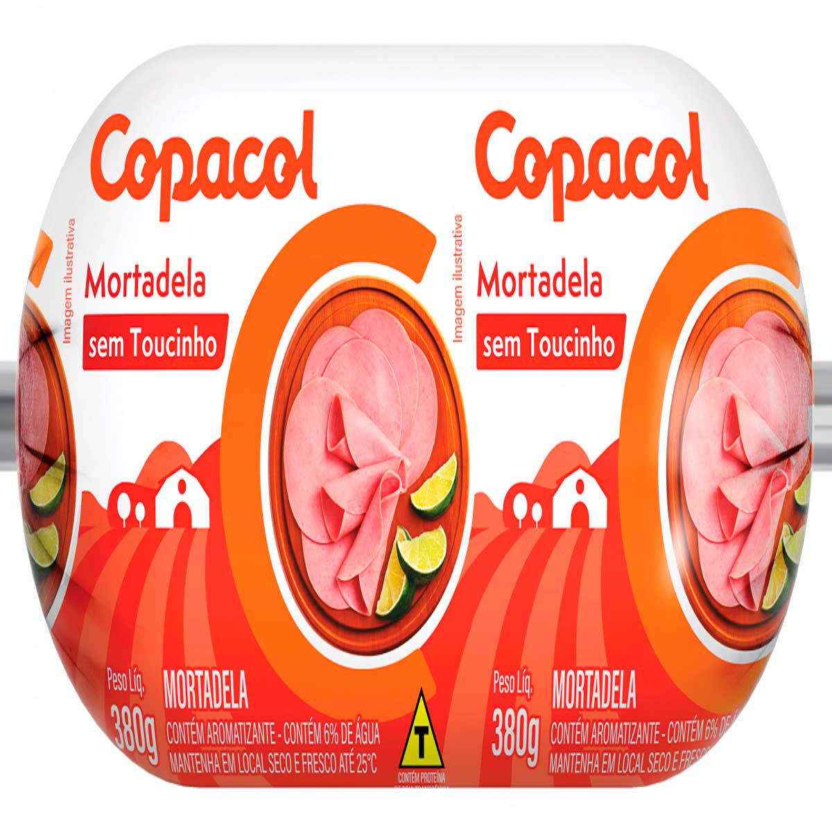 Mortadela com Toucinho Copacol 380 g