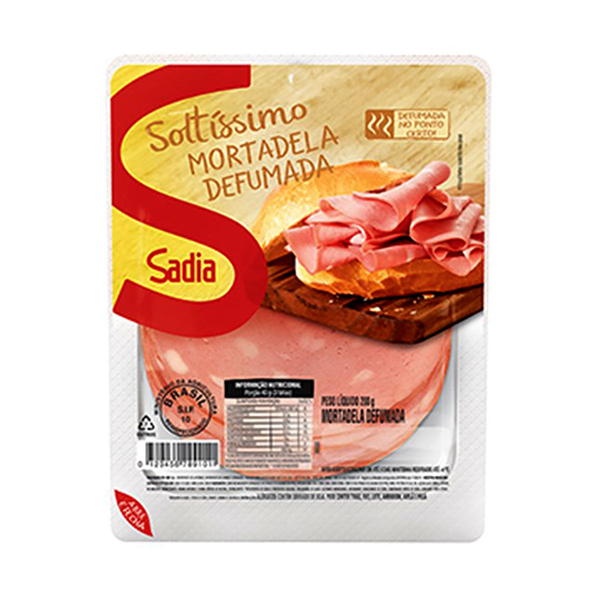 Mortadela Defumada Sadia 200 g