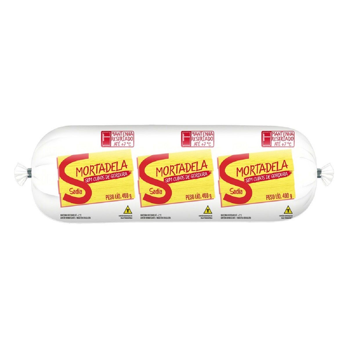 Mortadela Mista sem Cubos de Gordura Resfriada Sadia 400 g