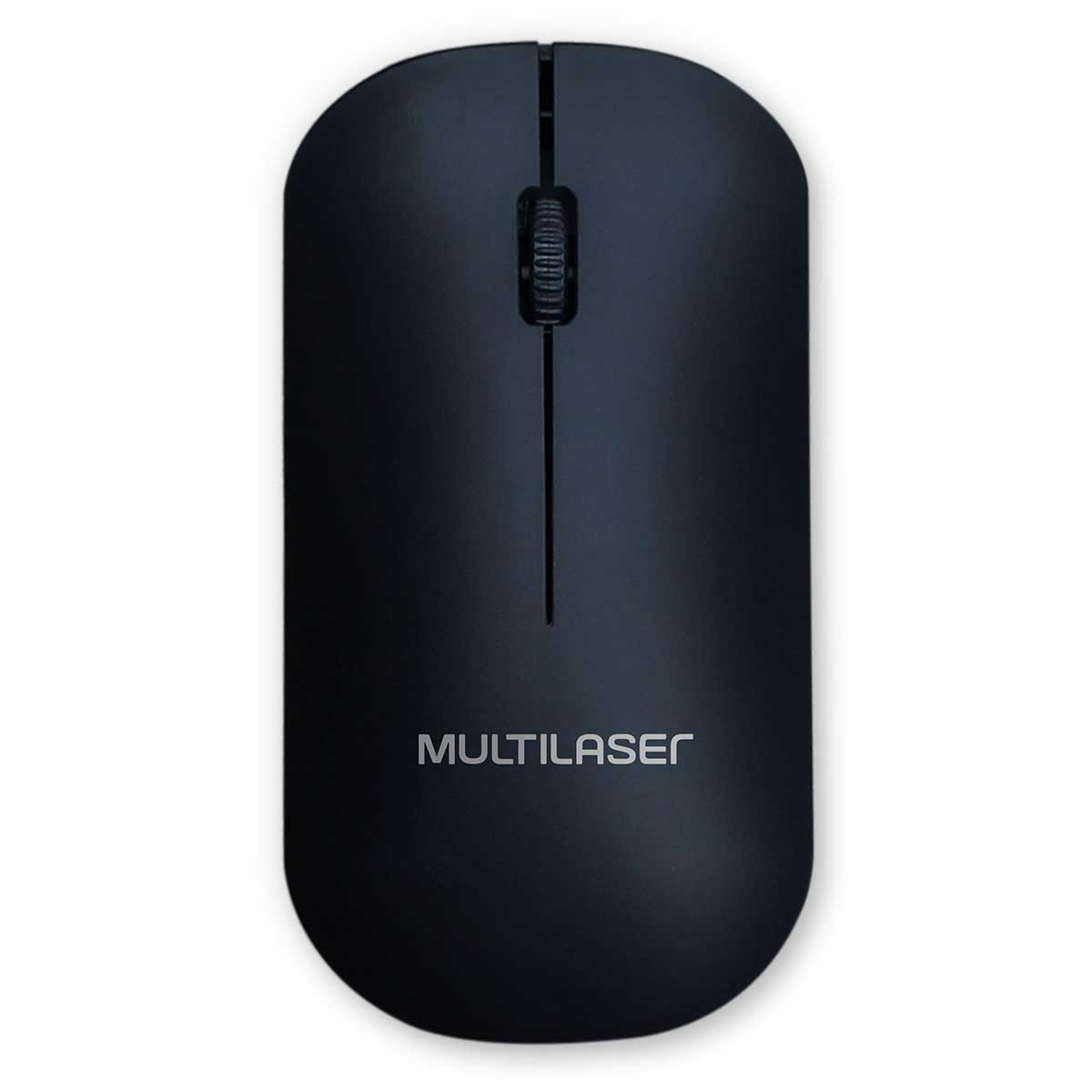 Mouse sem Fio Óptico Multilaser Nano Receptor USB MO307 Preto