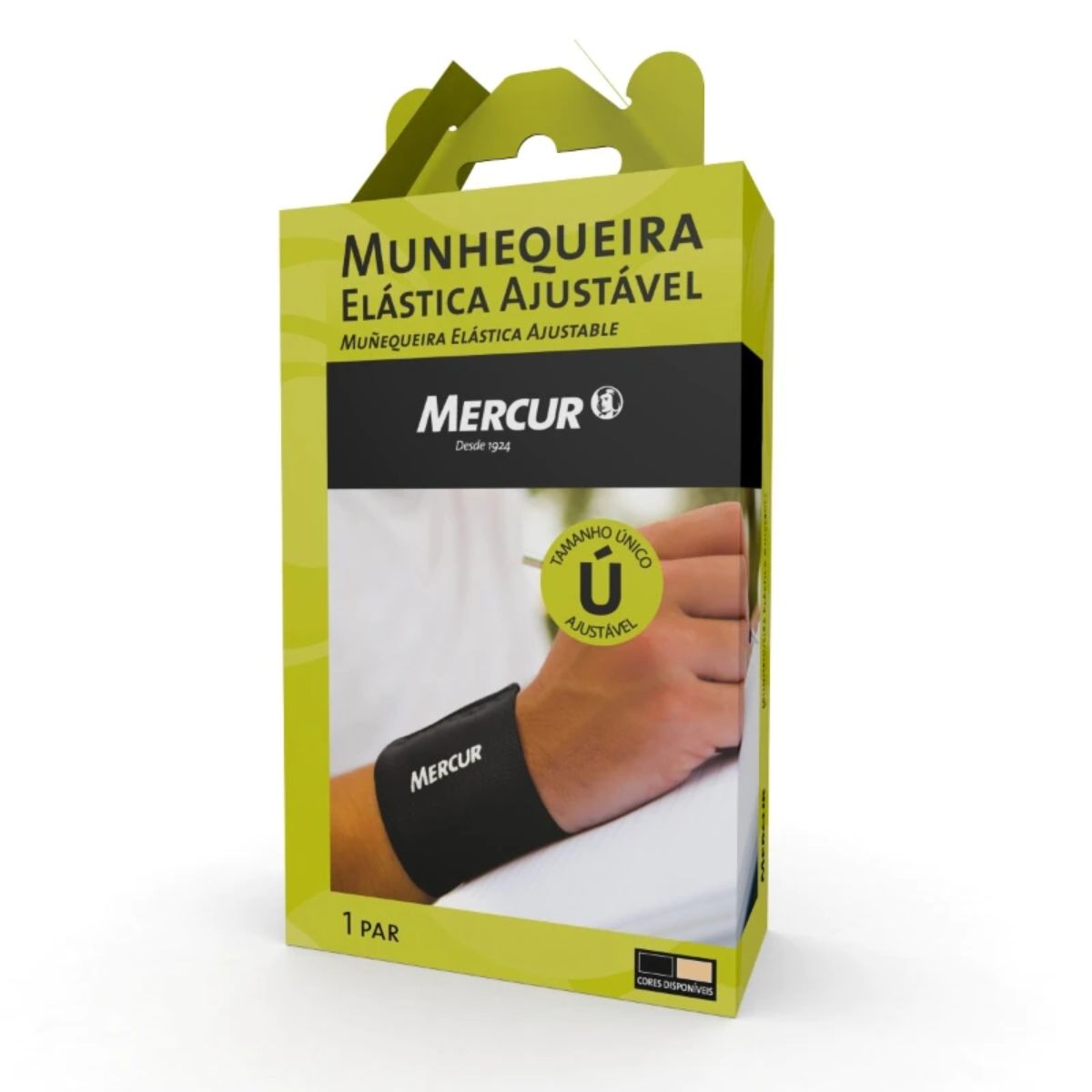 Munhequeira Ajustável Mercur Preto C2