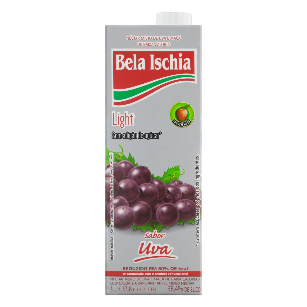 Néctar Uva e Maçã Light Bela Ischia 1 L