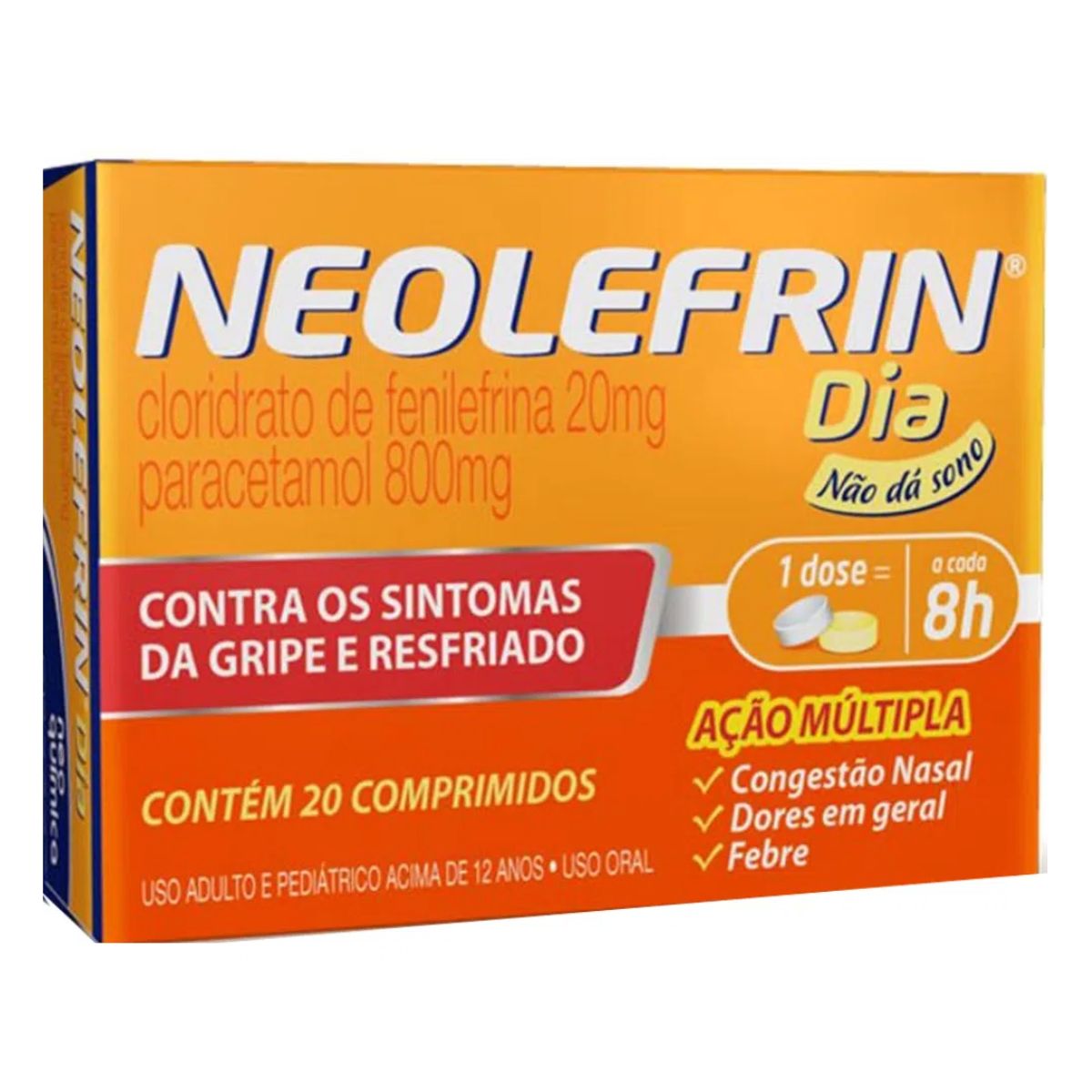 Neolefrin Dia com 20 comprimidos