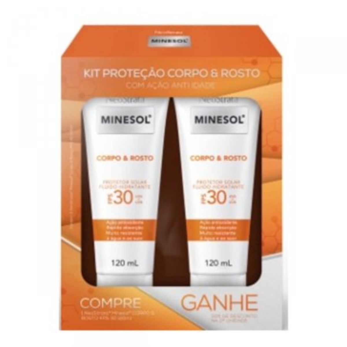 Protetor Solar Neostrata Minesol Corpo &amp; Rosto Fps 30 Com 2 Unidades de 120ml