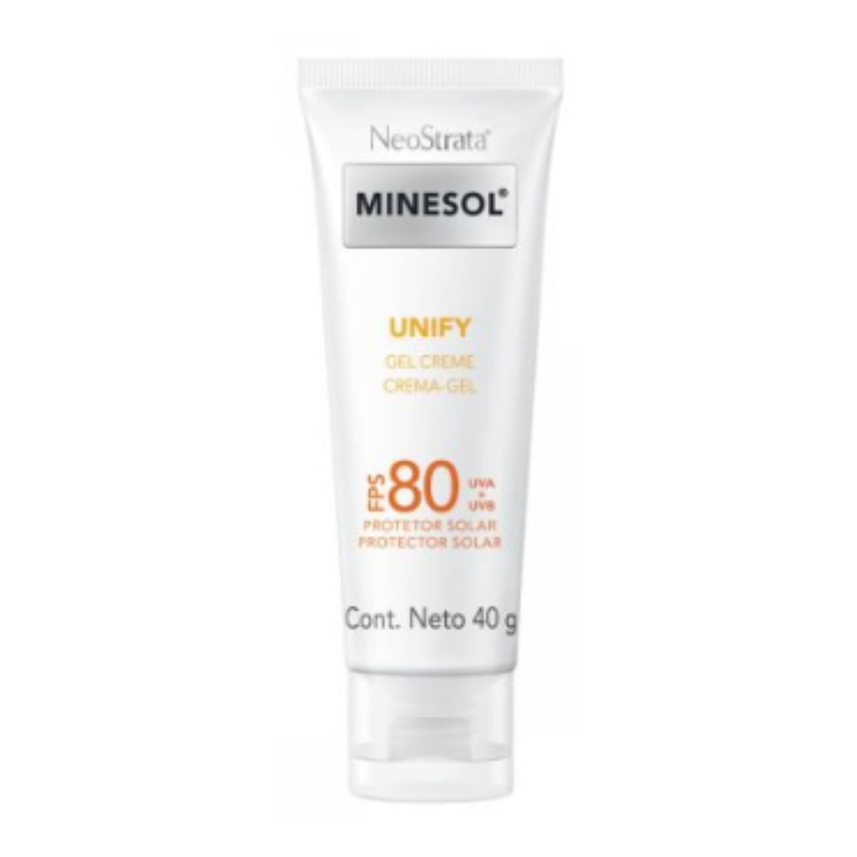 Protetor Solar Gel Creme Facial Neostrata Minesol Unify FPS 80 com 40 g