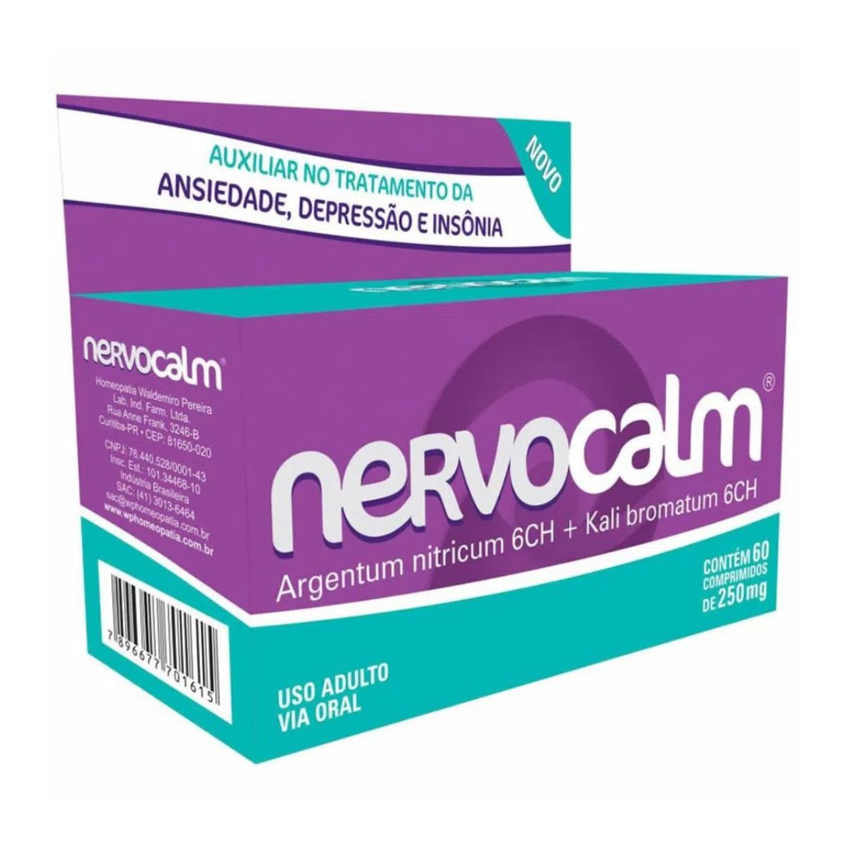 Nervocalm 250 mg com 60 comprimidos