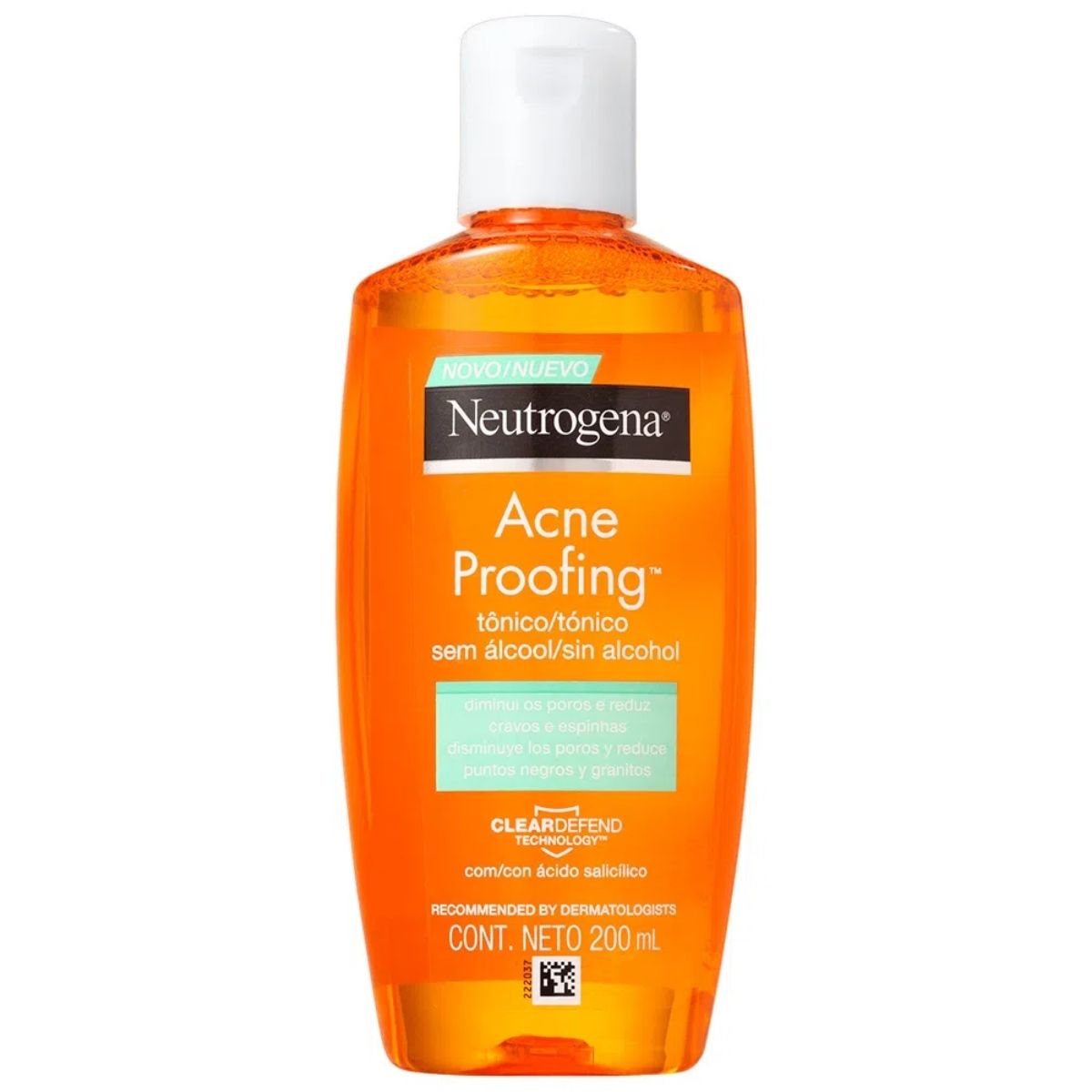 Tônico Facial Sem Álcool Acne Proofing Neutrogena 200 ml