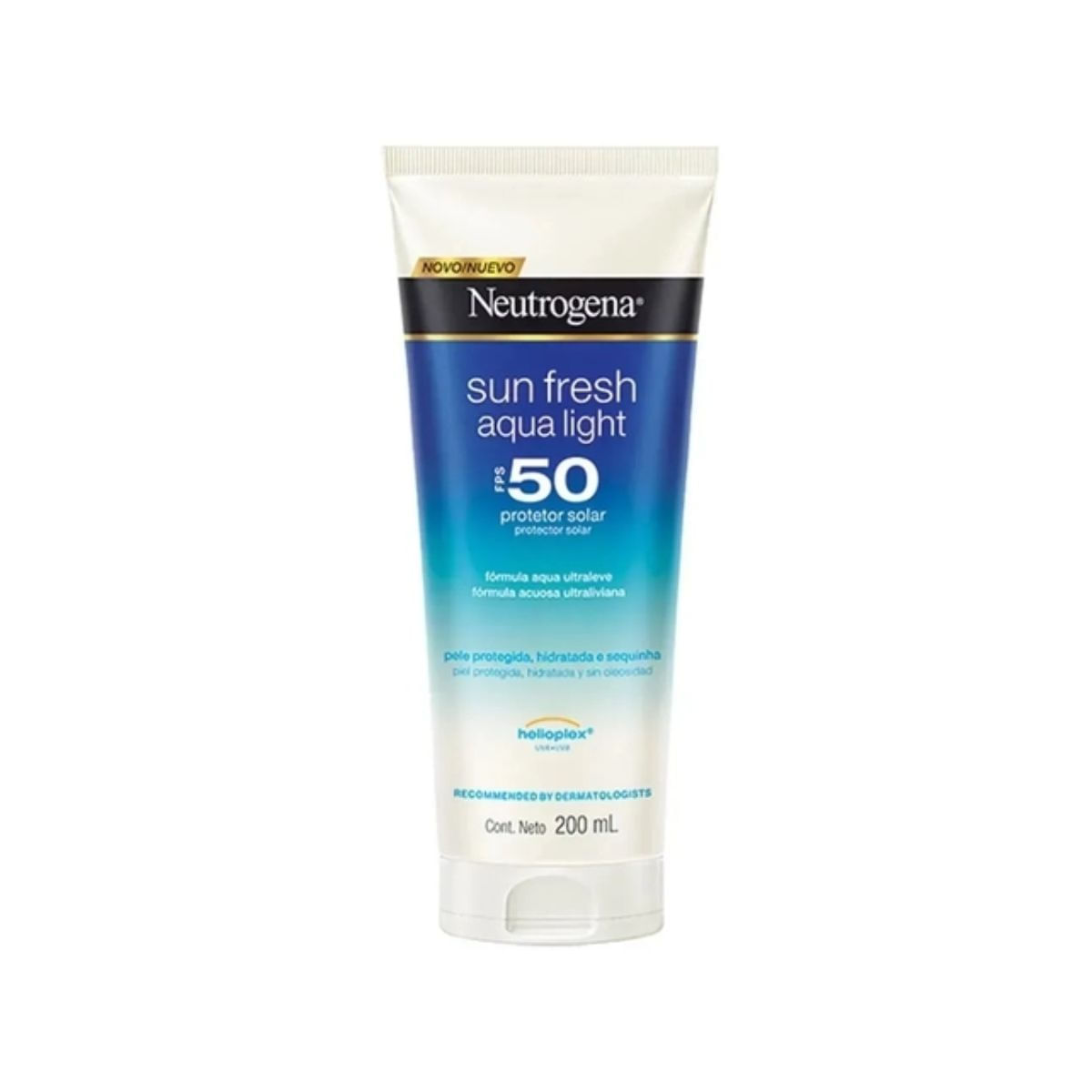 Protetor solar Neutrogena Sunfresh Aqualigh FPS 50 com 200 ml