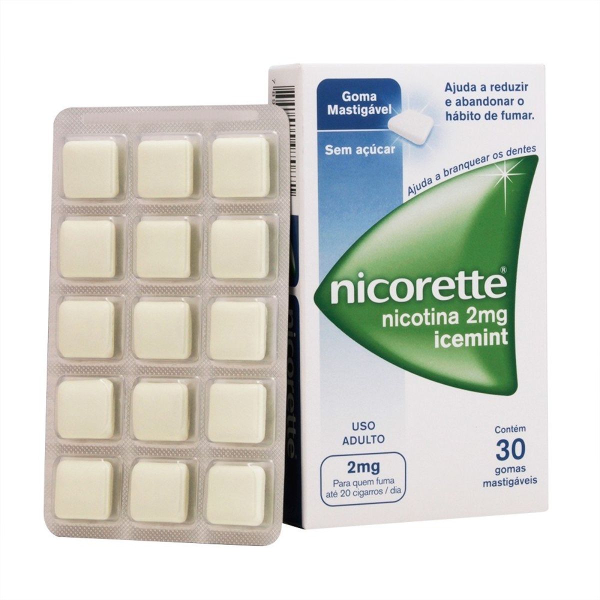 Nicorette Icemint 2mg 30 gomas mastigávies