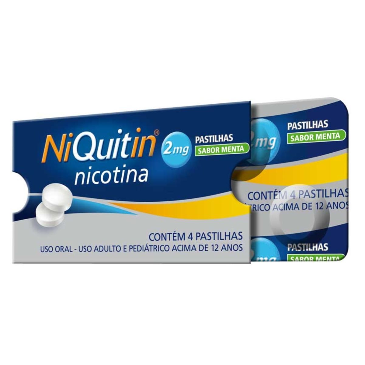 Niquitin 2 mg com 4 pastilhas