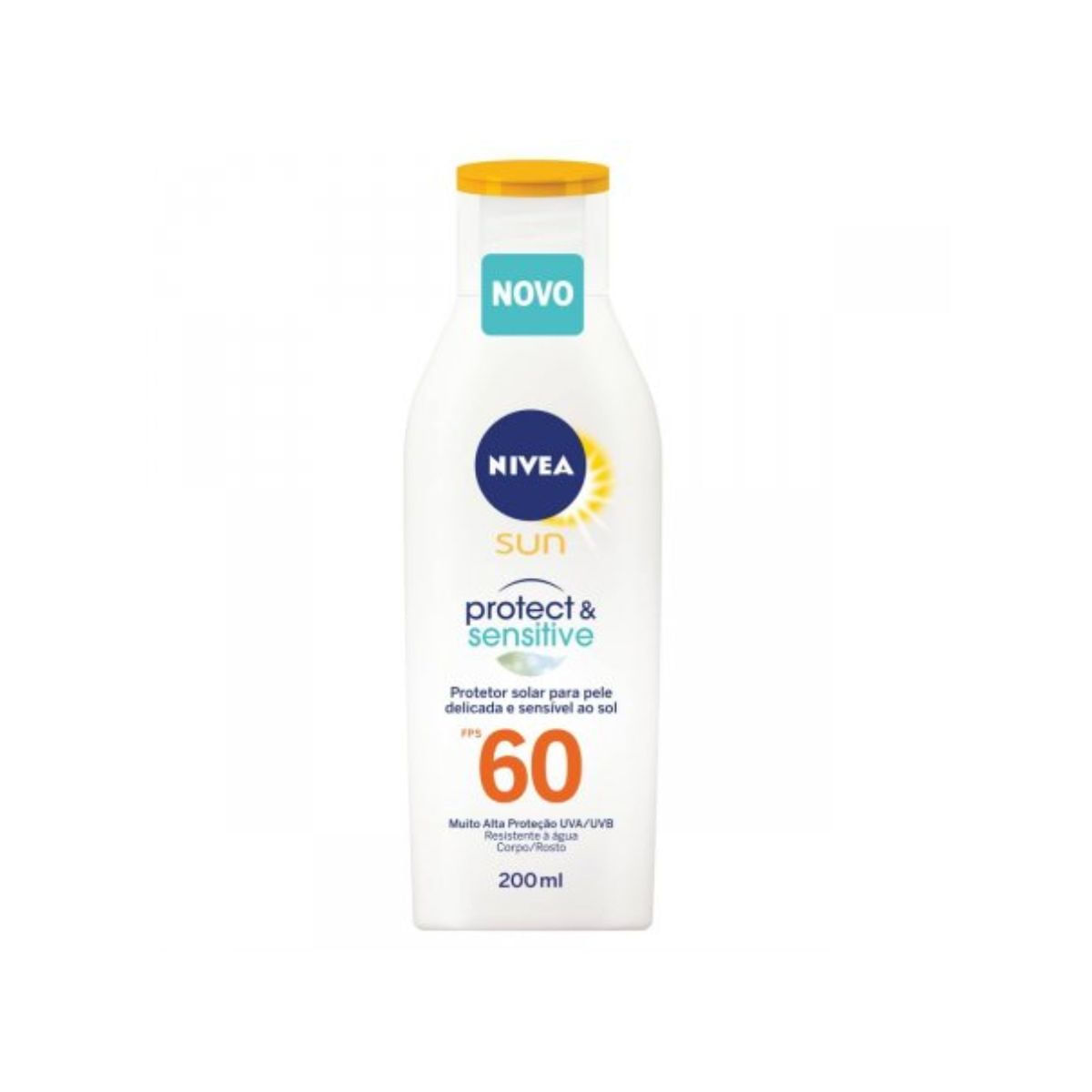 Protetor solar corporal Nivea Sun Sensitive FPS60 com 200 ml