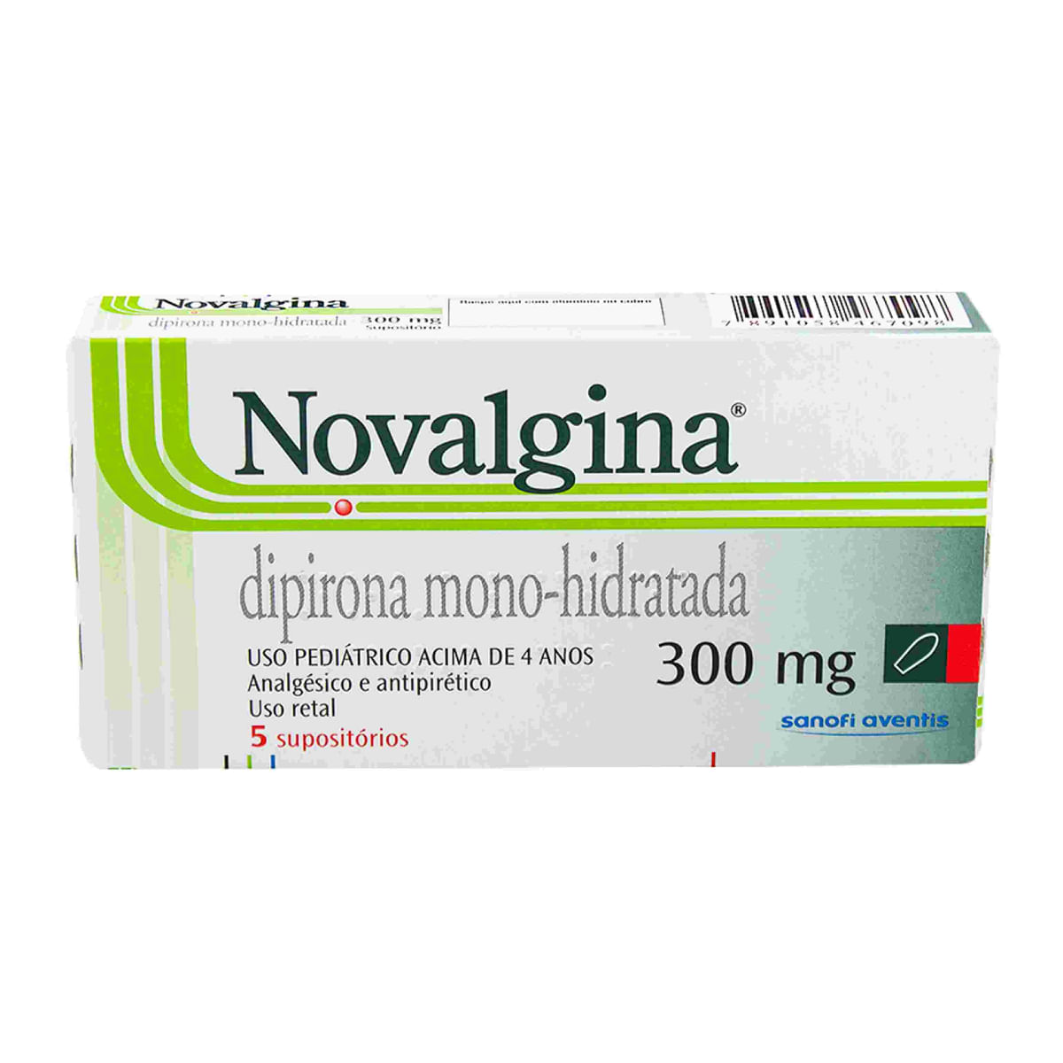 Novalgina 5 Supositórios Retal 300 Mg