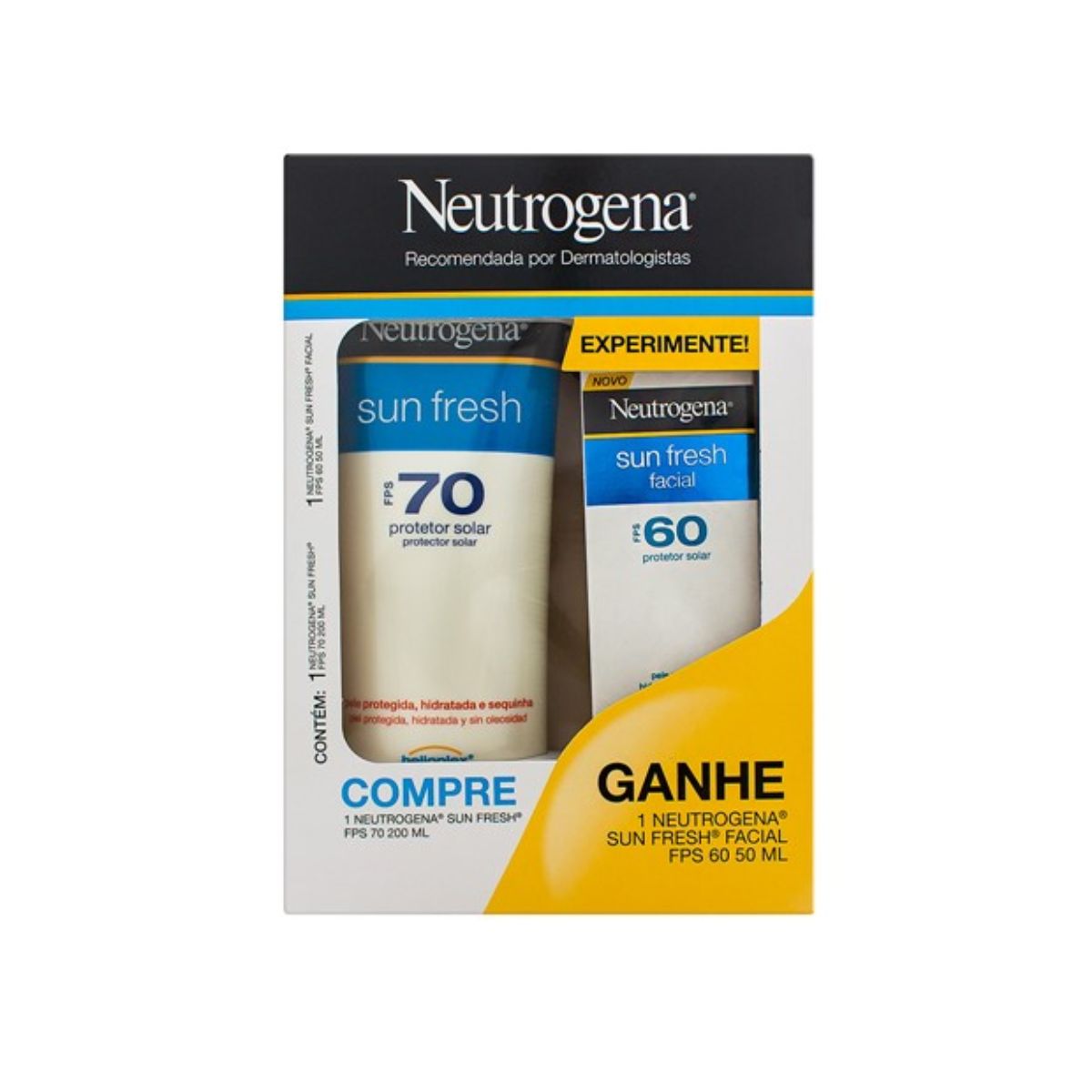 Neutrogena Sunfresh FPS70 200 ml e facial 60 50 g