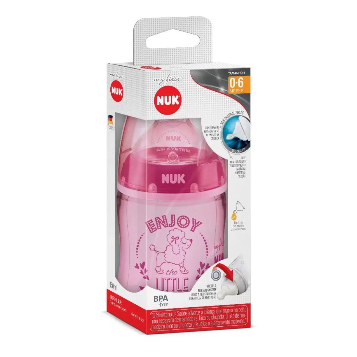 Mamadeira NUK My First Enjoy Rosa 150 ml