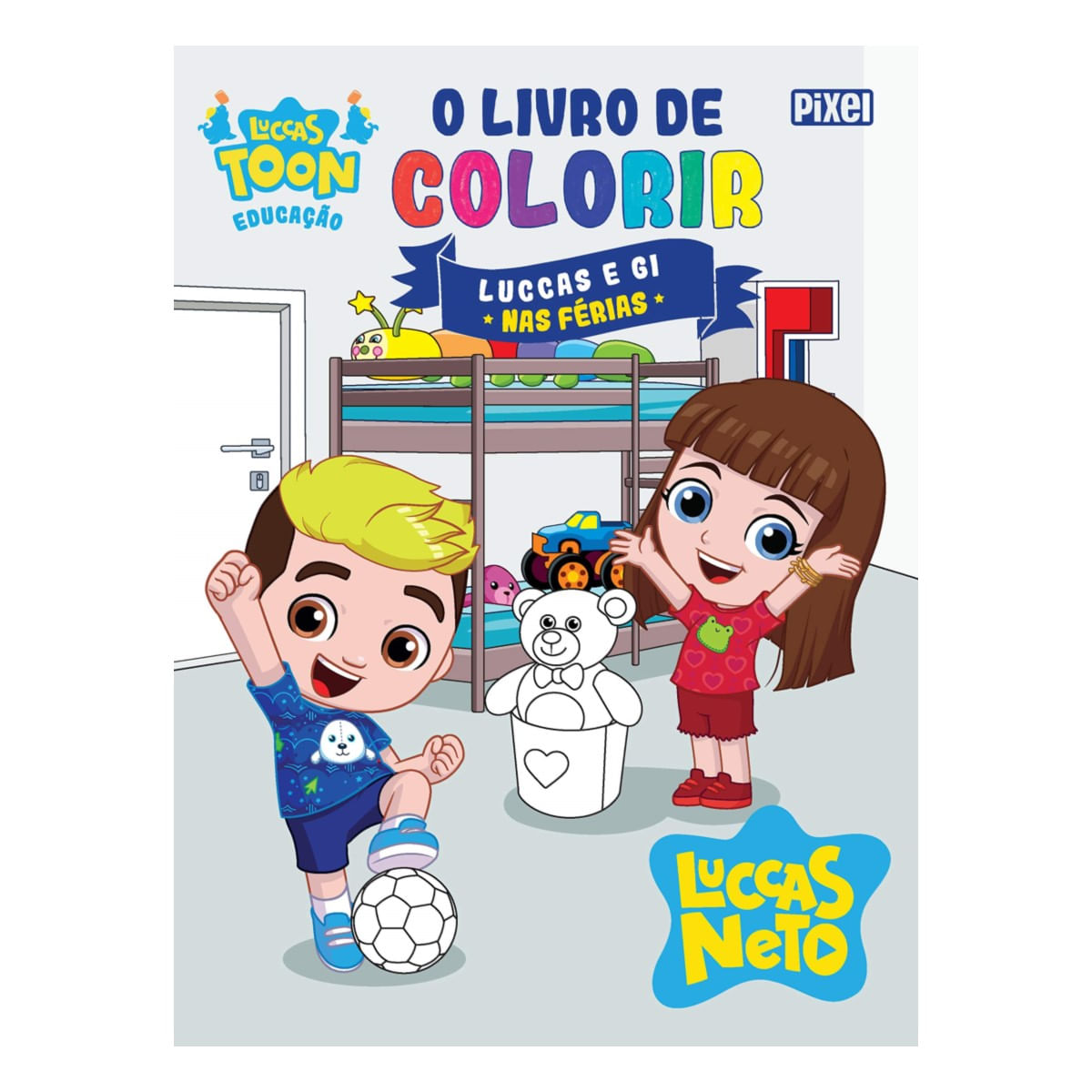 Livro de Colorir Luccas e Gi nas Férias 1 unidade