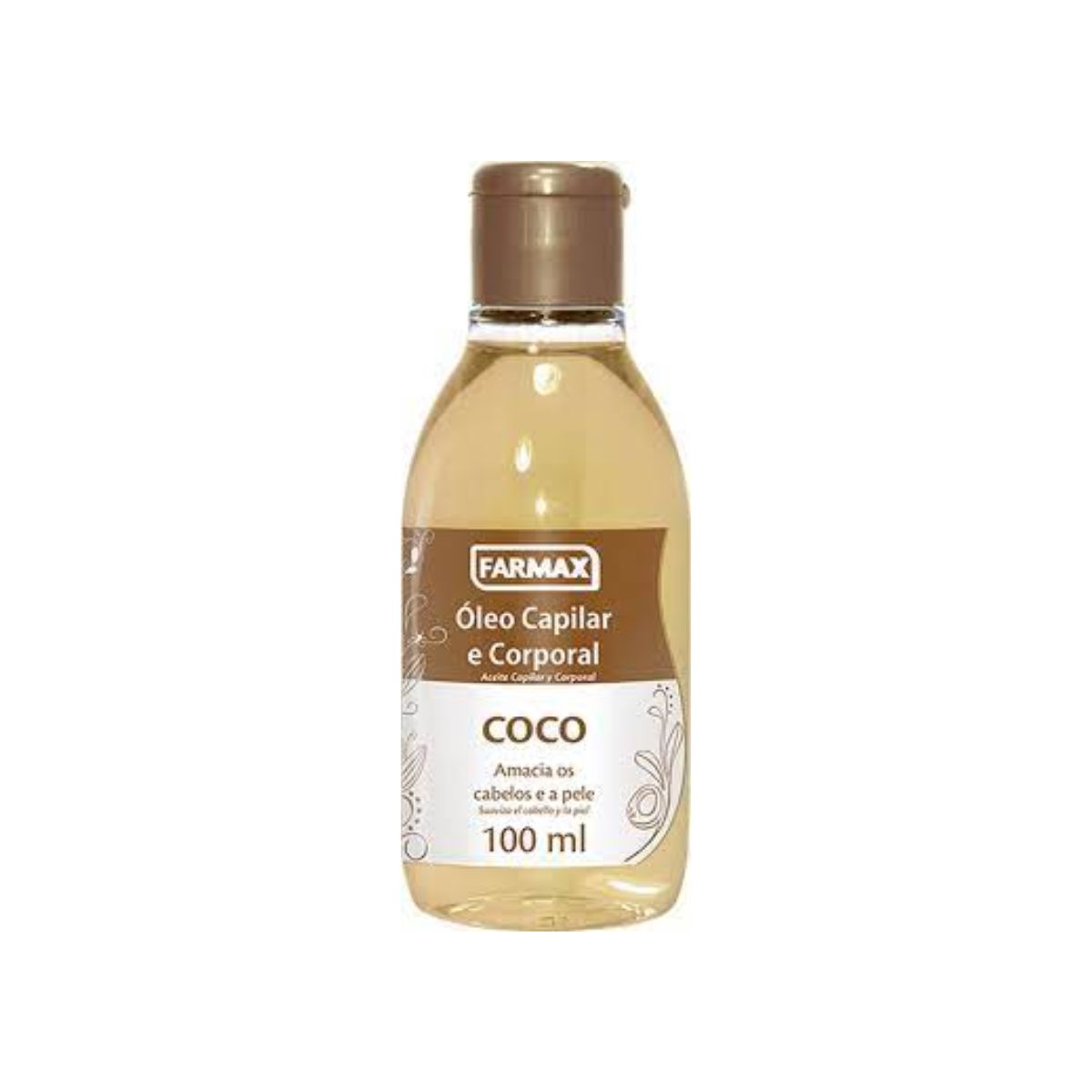 Óleo de coco Farmax com 100 ml