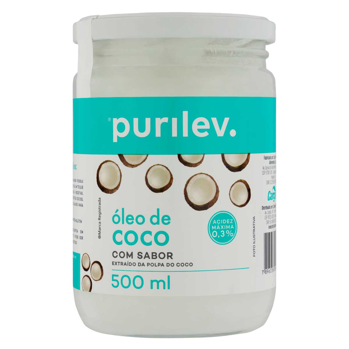 Óleo De Coco Purilev Vidro 500 ml