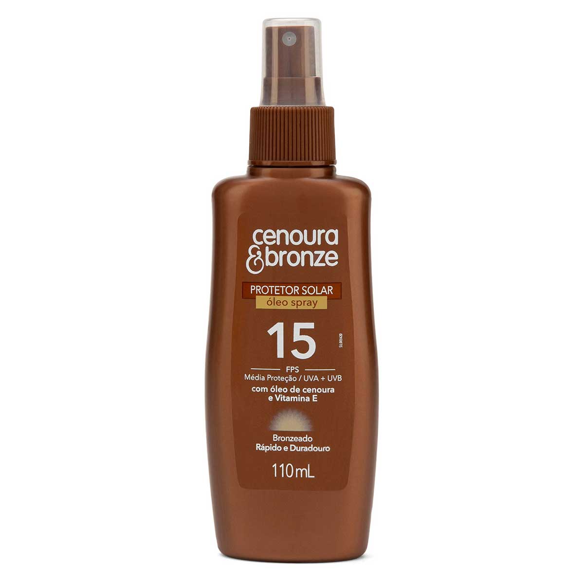 Óleo Bronzeador FPS 15 Cenoura e Bronze Spray 110ml