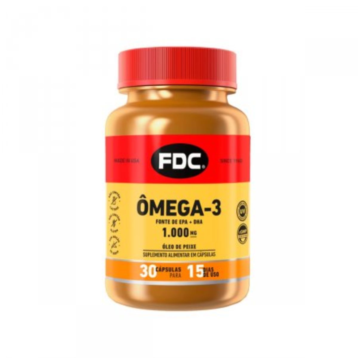 Ômega-3 1000mg FDC Com 30 Cápsulas