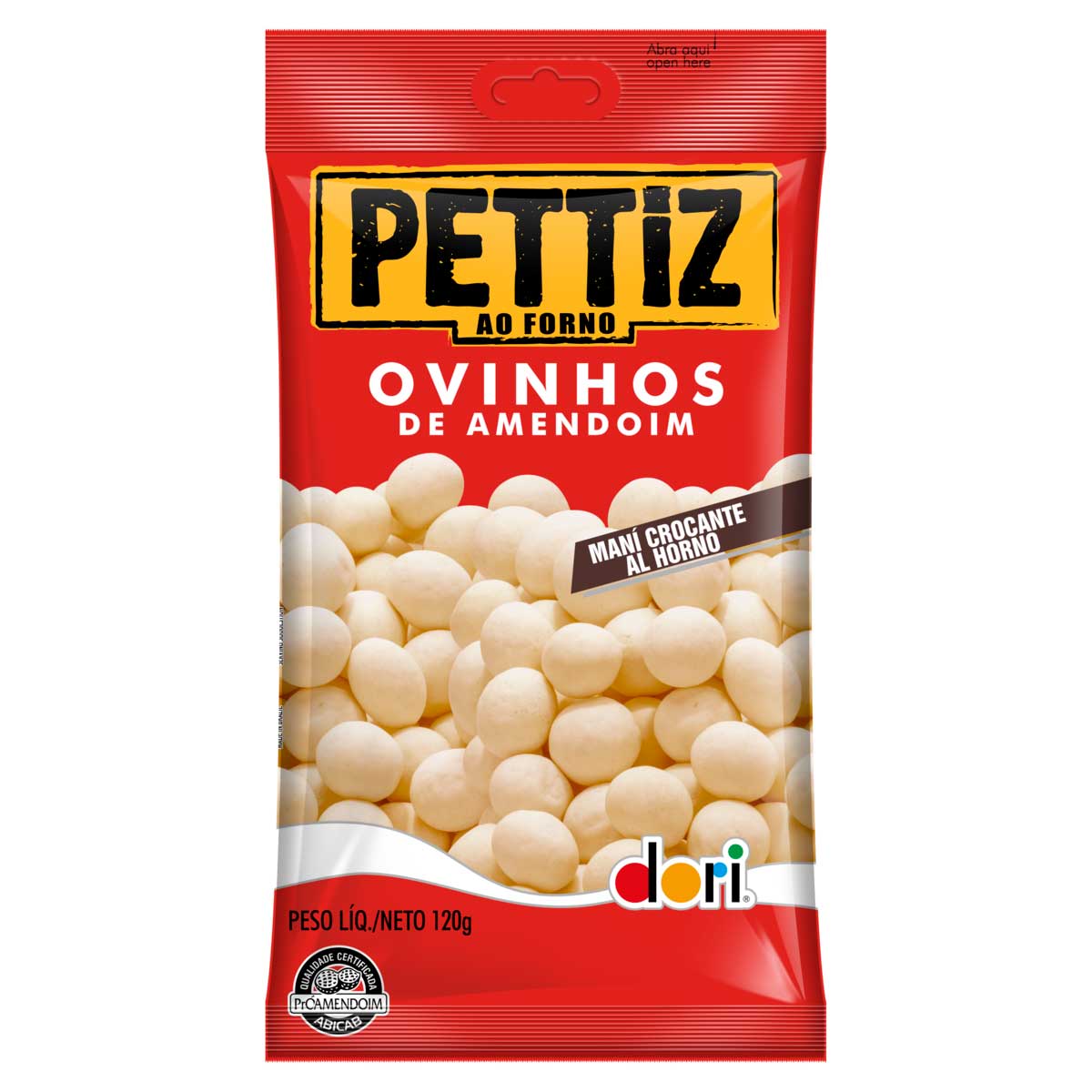 Ovinhos de Amendoim Crocante Dori Pettiz 120g