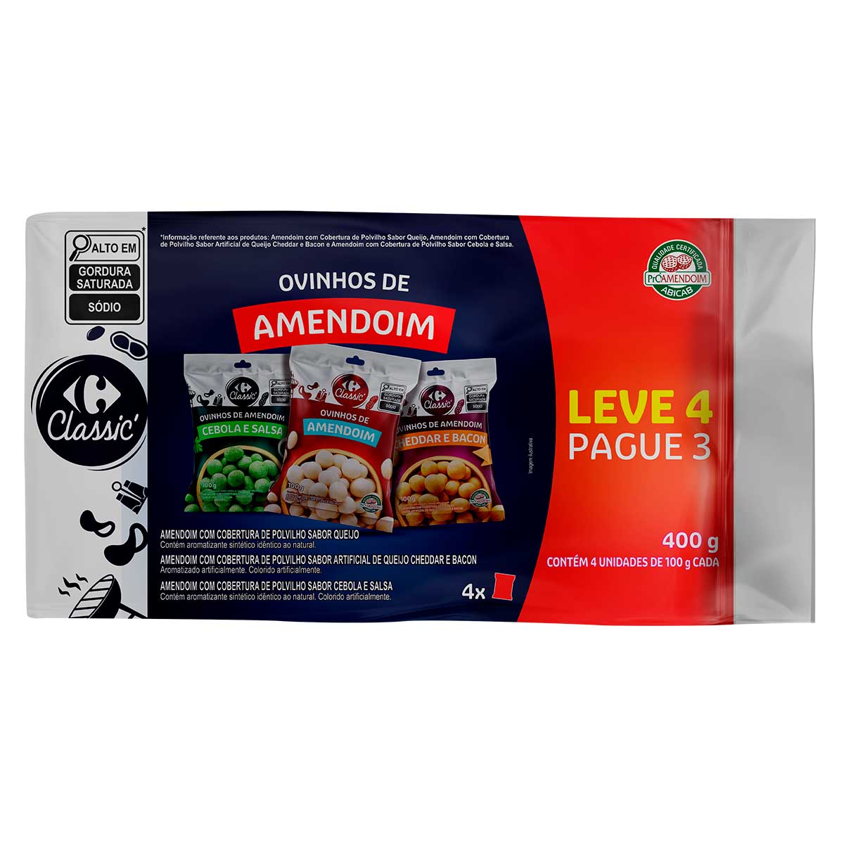 Ovinhos de Amendoim Carrefour 100 g