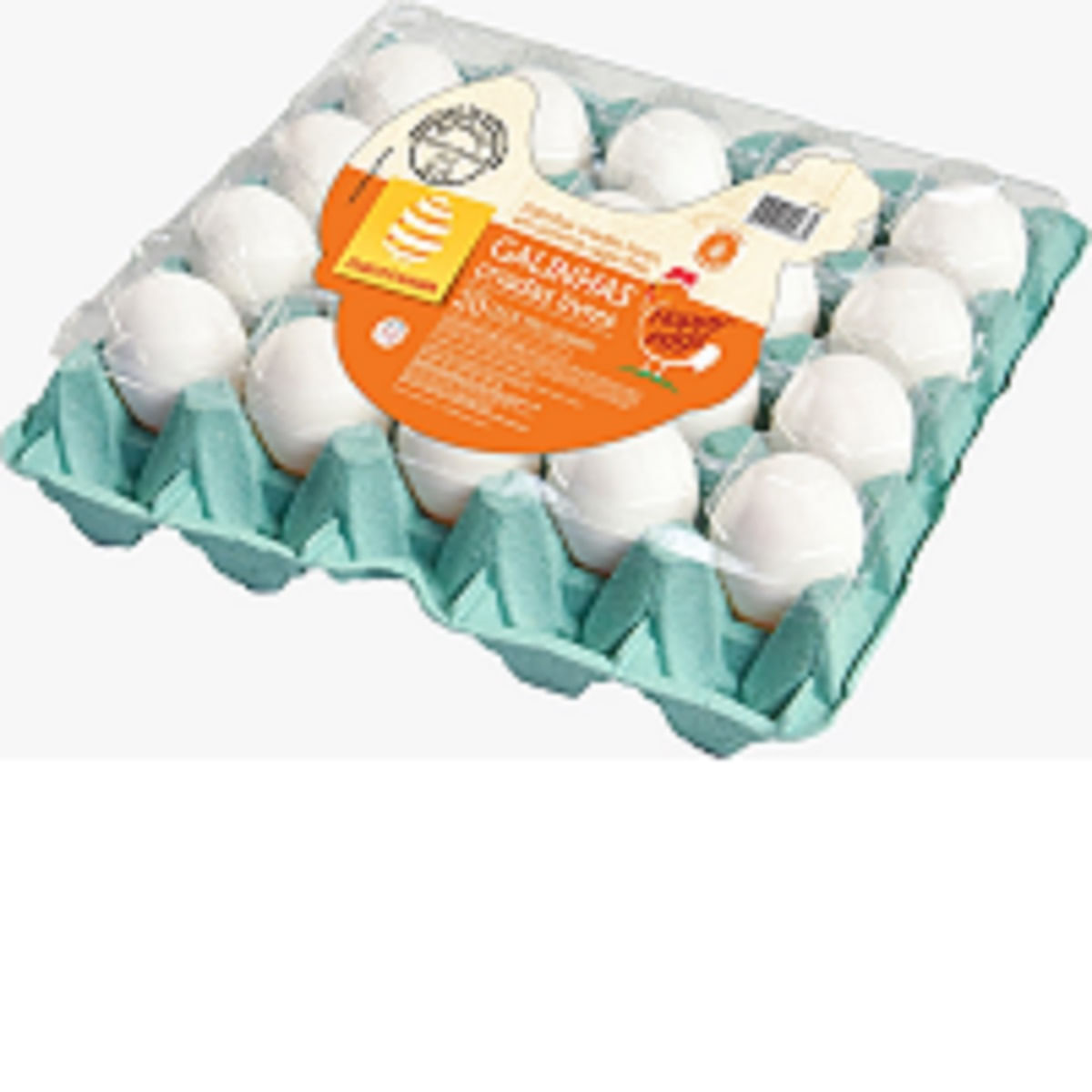 Ovo Branco Grande Mantiqueira Happy Eggs com 20 Unidades