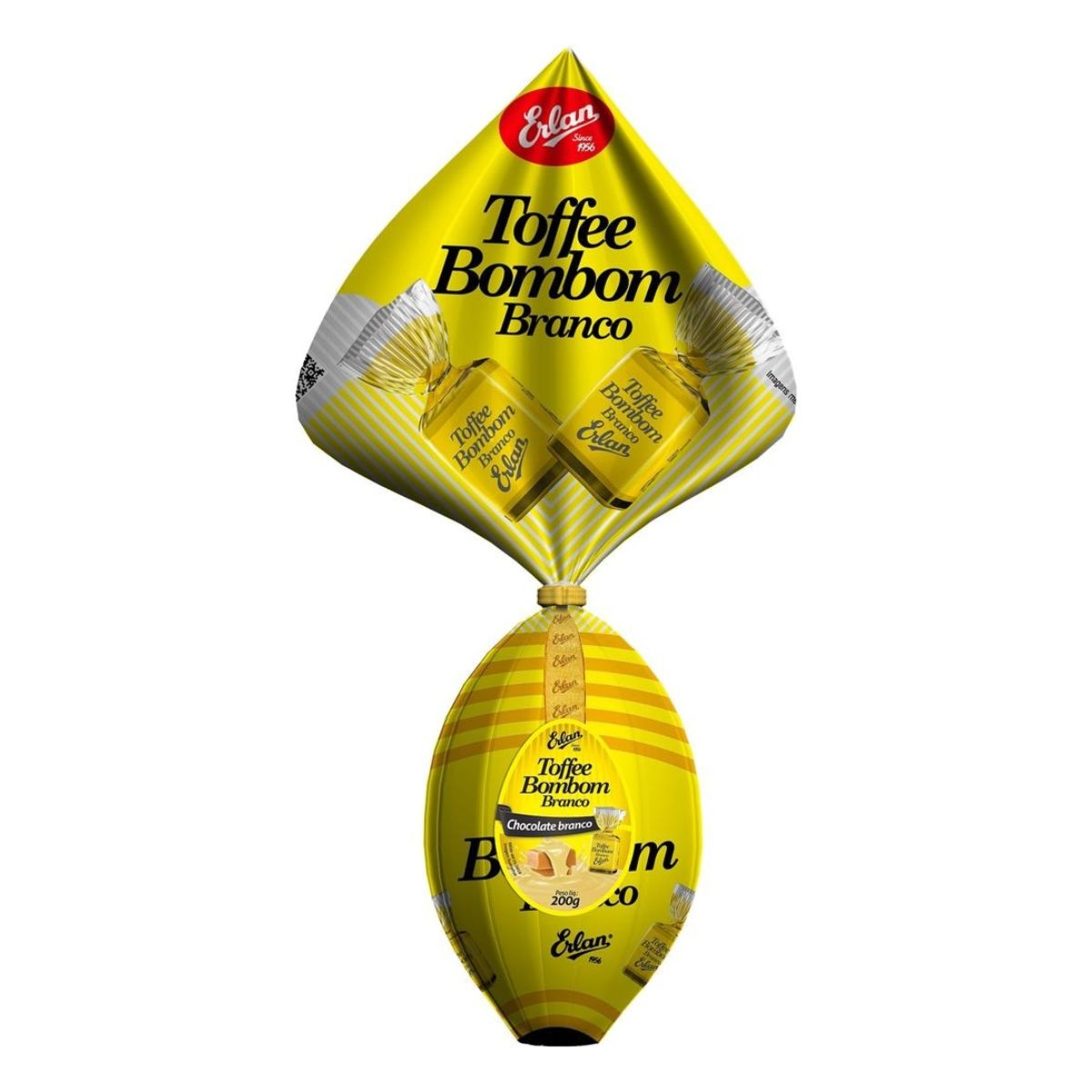 Ovo Páscoa Erlan Toffee Chocolate Branco 180 g