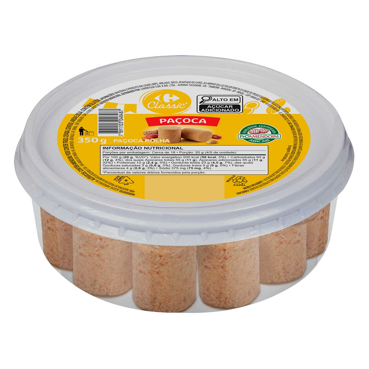 Paçoca Rolha Carrefour 350g